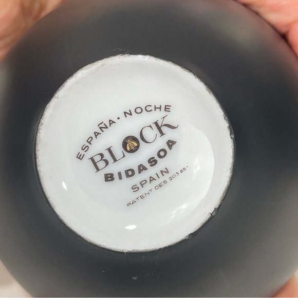 Espana Noche Block Bidasoa Black Matte Coffee Tea Set Vintage 25 Piece Set - Picture 15 of 16